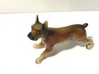 Vtg Lipper   Mann Creations  Brown 4  Boxer Dog Figurine Fine China Porcelain