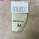 Vintage 90s Delicates Camisole Pink Satin Lace Trim Made Usa Sz M