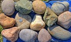 30 Lbs Lot  1 Large Colorful River Rocks Water Feature Aquarium Landscape