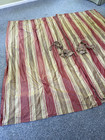 Pair Of Neiman Marcus Striped Silk Drapes With Curtain Tassel Tie-backs