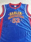 Harlem Globetrotters Jersey Lg Blue Red Sleeveless Big Easy 52 Autographed Read 
