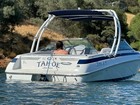 Reborn White Coated Launch Boat Wakeboard Tower Plus Pro Tower Bimini Top Pkg