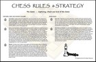 Chess Rules   Strategy Cheat Sheet Laminated - 11 X 17 A Must For Your Chess Set