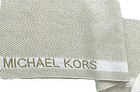 Nwt Michael Kors Muffler And Beanie Set Cream Gold Metallic Zig Zag Msrp  98 00