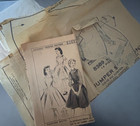 Vntg Mail Order   50s Sewing Pattern Sleeveless Dress Jumper 8389 Sz 14 Uncheckd