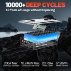 48v 100ah Golf Cart Lifepo4 Lithium Battery With Charger 200a Bms Off-grid Solar