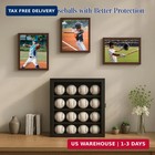 Baseball Display Case Baseball Holder With 16 Stands For Display Wall Mount Uv P