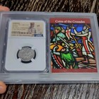 Armenia Levon I Silver Ar Tram  Medieval Europe 1198-1219 Ngc Vf Crusades