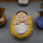Fisher Price Little People Nativity Set Pieces Holiday 2001 Manger  Stable Jesus