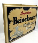 Vintage Heineken Imported Holland Beer Electric Lighted Bar Hanging Sign 20x15   