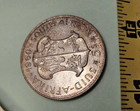 1960 South Africa  5 Shillings 50 Year Union   Arms Shield Silver Coin