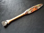 Med  Classic Northwest Coast Design Paddle  Beaver Effigy Oar   Wy-0724 07644