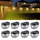 2-8pcs Solar Powered Led Wall Lights Door Fence Light Outdoor Garden Lamp Light