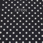 Eton Nwot 100  Silk Pocket Square In Navy Blue With White Polka Dots