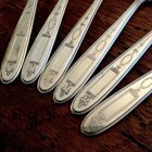 6 Teaspoons Silverplate Grosvenor Community Plate Oneida Vintage No Mono 1921