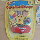 Curious George Lot 7  Stamps  Magnets  Dry Erase  Sticky Notes  Pencils  Journal