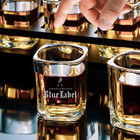 Pair Of 2 Johnnie Walker Blue Label Shot Glass     2 2 Oz Square Shot Glass