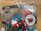 Rare Airplane Santa Bucilla Stocking Kit Jeweled Appliqu   Felt Christmas 868631