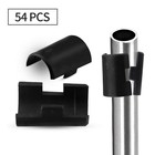 54 Pack Wire Shelf Clips For 7 8 Inch Post  Split Shelving Sleeves Replacements