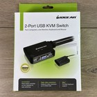 Iogear 2 Port Usb Kvm Switch Control Two Computers Monitor Keyboard Mouse Gcs22u