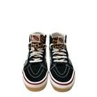Vans High Top Sneakers Black Leopard Pattern Suede Accents Skate Size W5 5  m4