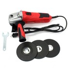 4 8 Amp 4-1 2  Small Angle Grinder Cut Off Tool Corded Heavy Duty W  3 Pc Wheels