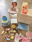 Vtg Lot 1984 Barbie Doll The Heart Family Nursery Play Set  Furniture   Clothes