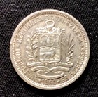 1960 Venezuela Silver  I Bolivar  Enn Coins