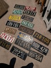 A  Lot 18 1932 License Plates Ind Iowa Me Mo Neb Tex Wy Va Miss Oh Wv Ri Del Md 