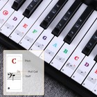 Colorful Keyboard Stickers - Removable Note Labels For 88 61 54 49 Key Piano    