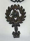 Vintage Cast Iron Trivet Mini Hot Plate Wall Decor Footed Lot Of 4 Black Ornate