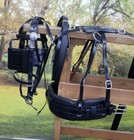 New Amish Made Granite Horse  Mule  Haflinger Size Buggy Harness Slotted  Tugs