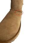 Ugg Bailey Bow Tall Ii Triple Chestnut Suede Fur Boots Womens Size 9
