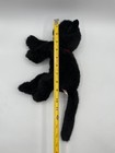 Ty Classic Black Kitty Cat Coal Red Bow Ribbon 1996 Stuffed Plush 14 