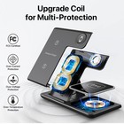 3 In 1 Wireless Charging Station For Iphone 17 16 15 14 Pro Max Apple Watch