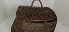 Vtg Wicker Fly Fishing Creel Basket   Classic Angler   s Rustic Decor