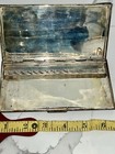 Antique Etched Italian 800 Fine Silver Push To Open Cigarette Case 200 Grams