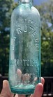 M  R  Rutecki Scranton Pittston Pa Teal Blue Bottle Antique Embossed Reg Rare
