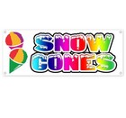 Snow Cones Advertising Vinyl Banner Flag Sign Many Sizes