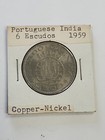1959 Portuguese India 6 Escudos Copper Nickel Coin Uncirculated