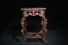 Chinese Rosewood Hand Carved  Flower Rack Wooden Statue Exquisite  Wood Ornament