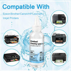 100ml Epson Printer Cleaning Kit Unblock Print Head Nozzles Clogs Cleaner Flush