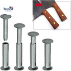 9 Sets Kitchen Knife Handle Screw Fixing Rivet Nuts Chef Knives Cutter Wooden Gr