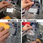 Blank White 1 X 2 Dissolvable Food Labels - Washes Off Qucikly No Residue - For 