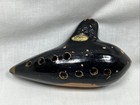 Vintage Guido Bondi 10f 10 Hole Ocarina Sweet Potato Flute Black   Gold