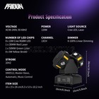 Paidun 120w Cree Led Rgbw Rotation Moving Head Beam Laser Strobe Effect Dj Light