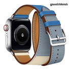 Leather Double Wrap Apple Watch Replacement Watchband 38-40-41mm 42 44 45 49mm