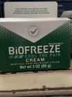 Biofreeze Cold Therapy Pain Treatment Relief Cream - 3oz Exp 09 26