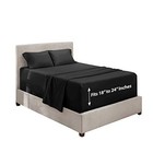  Extra Deep Pocket Sheets - 4 Piece Hotel Luxury Sheet Set Fits King 07 - Black