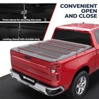 Quad Fold Truck Bed Tonneau Cover Soft Compatible For 6 5ft Quad-fold Soft